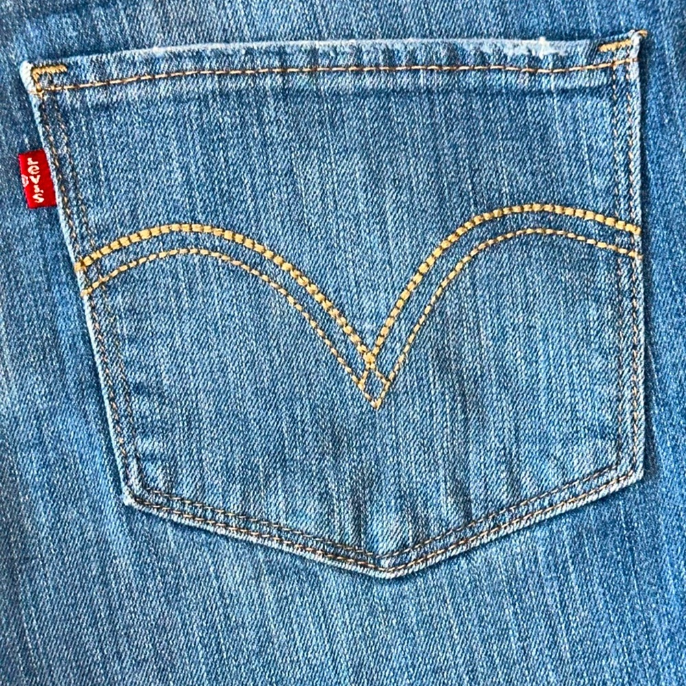 Levis 524 Low Rise Boot Cut Stretch Jeans Sz 11M VG/EUC - Picture 10 of 13